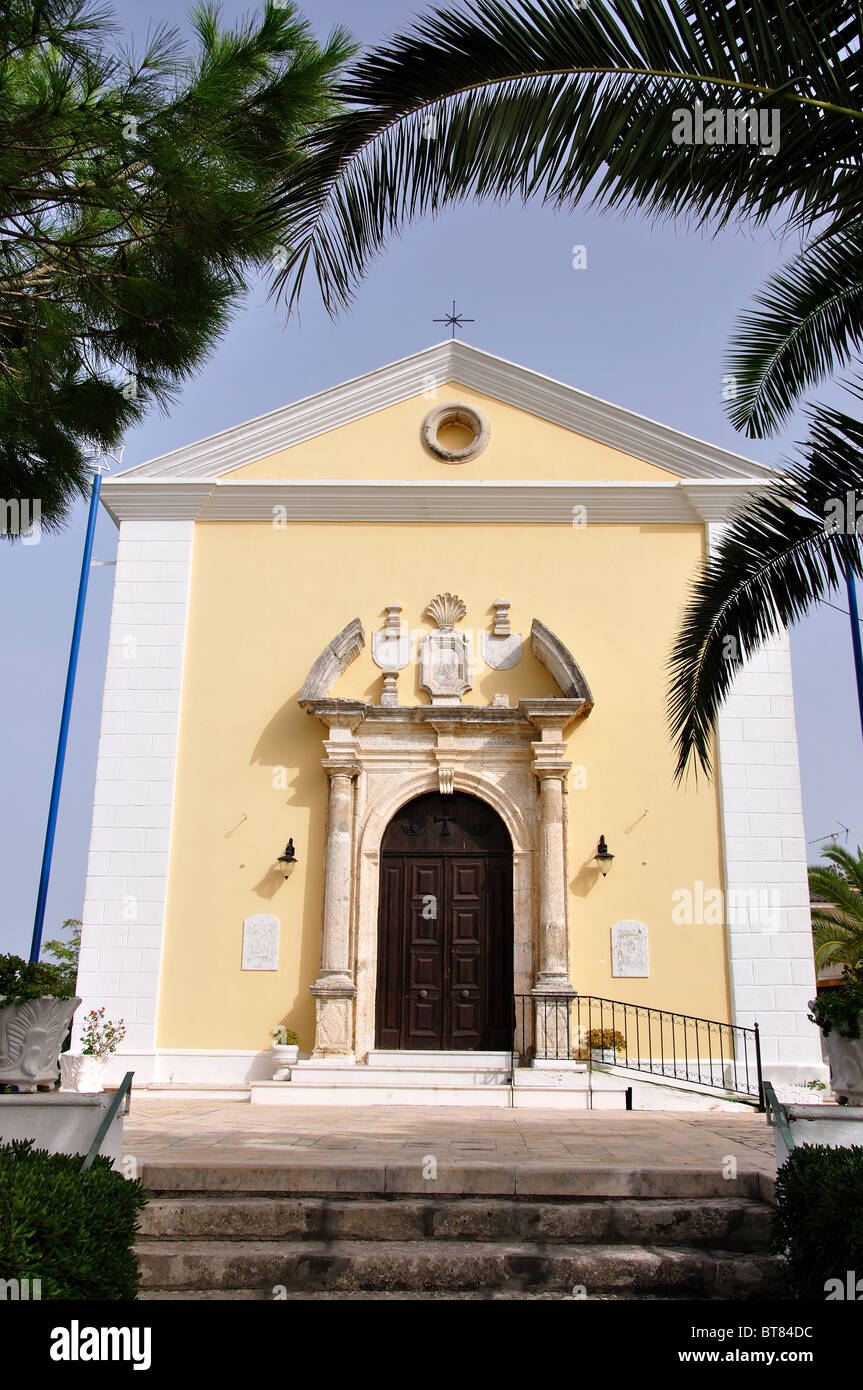 Petite église dans la ville de Zakynthos, Zante, îles Ioniennes, Grèce Banque D'Images