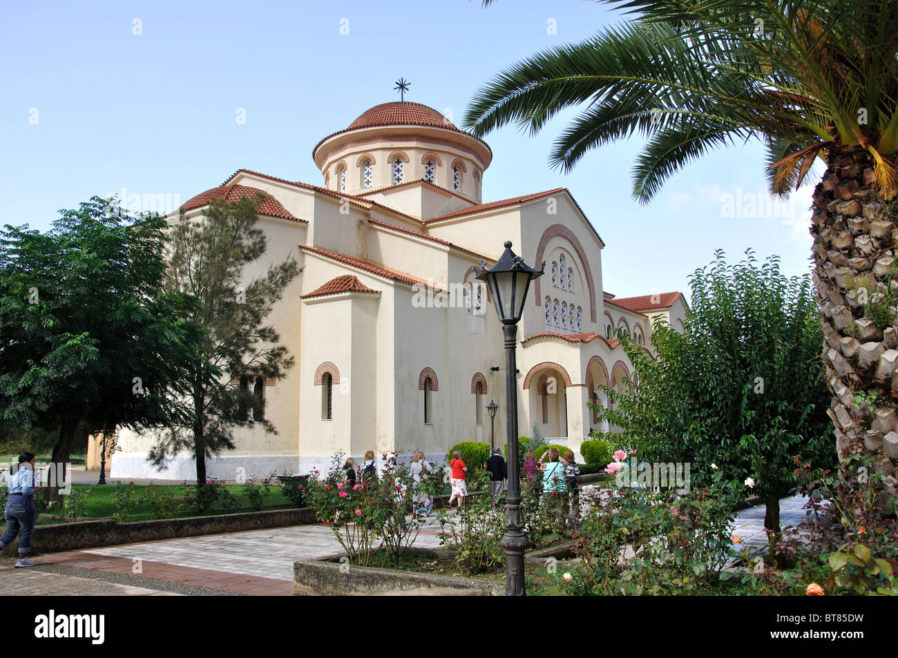 Monastère de l'église Agios Gerasimos, vallée de l'Omala, Kefalonia (Céphalonie), Iles Ioniennes, Grèce Banque D'Images