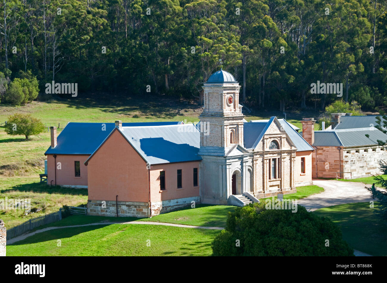 La construction d'asile au Site historique de Port Arthur, Tasmanie, Australie Banque D'Images