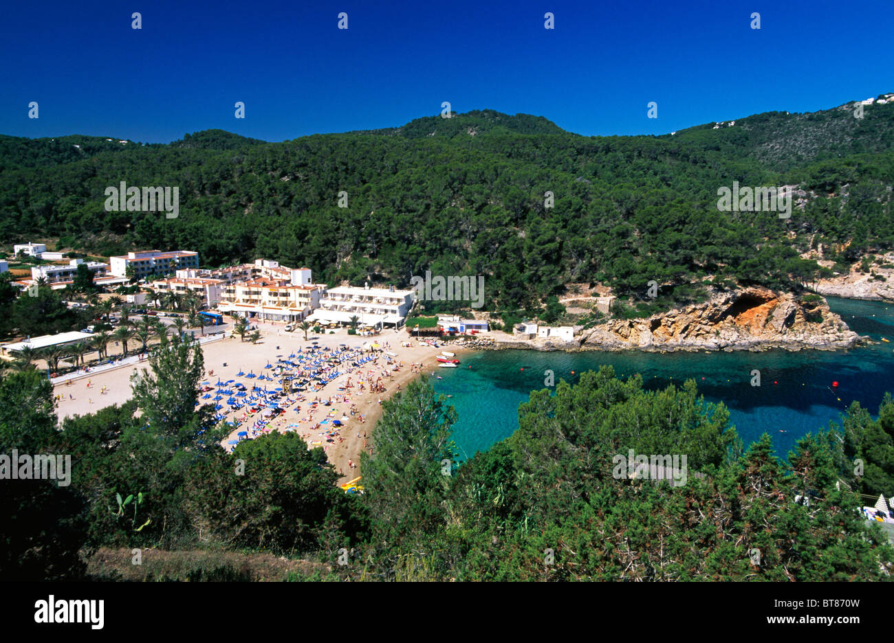 Port de Sant Miguel, Ibiza, Baléares, Espagne Banque D'Images