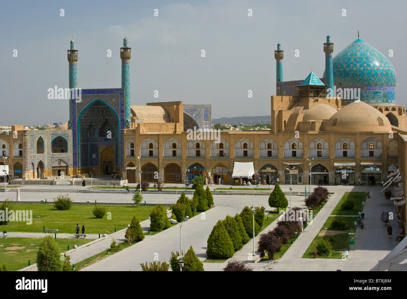 Masjed-e Shah ou Mosquée de l'imam, Ispahan, Iran Banque D'Images