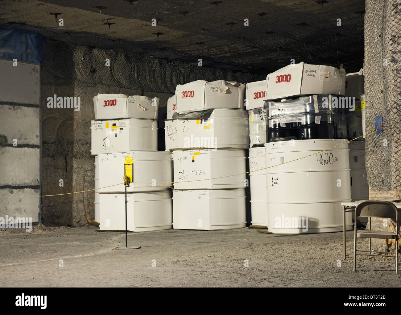 L'enfouissement des déchets nucléaires à Waste Isolation Pilot Plant Banque D'Images