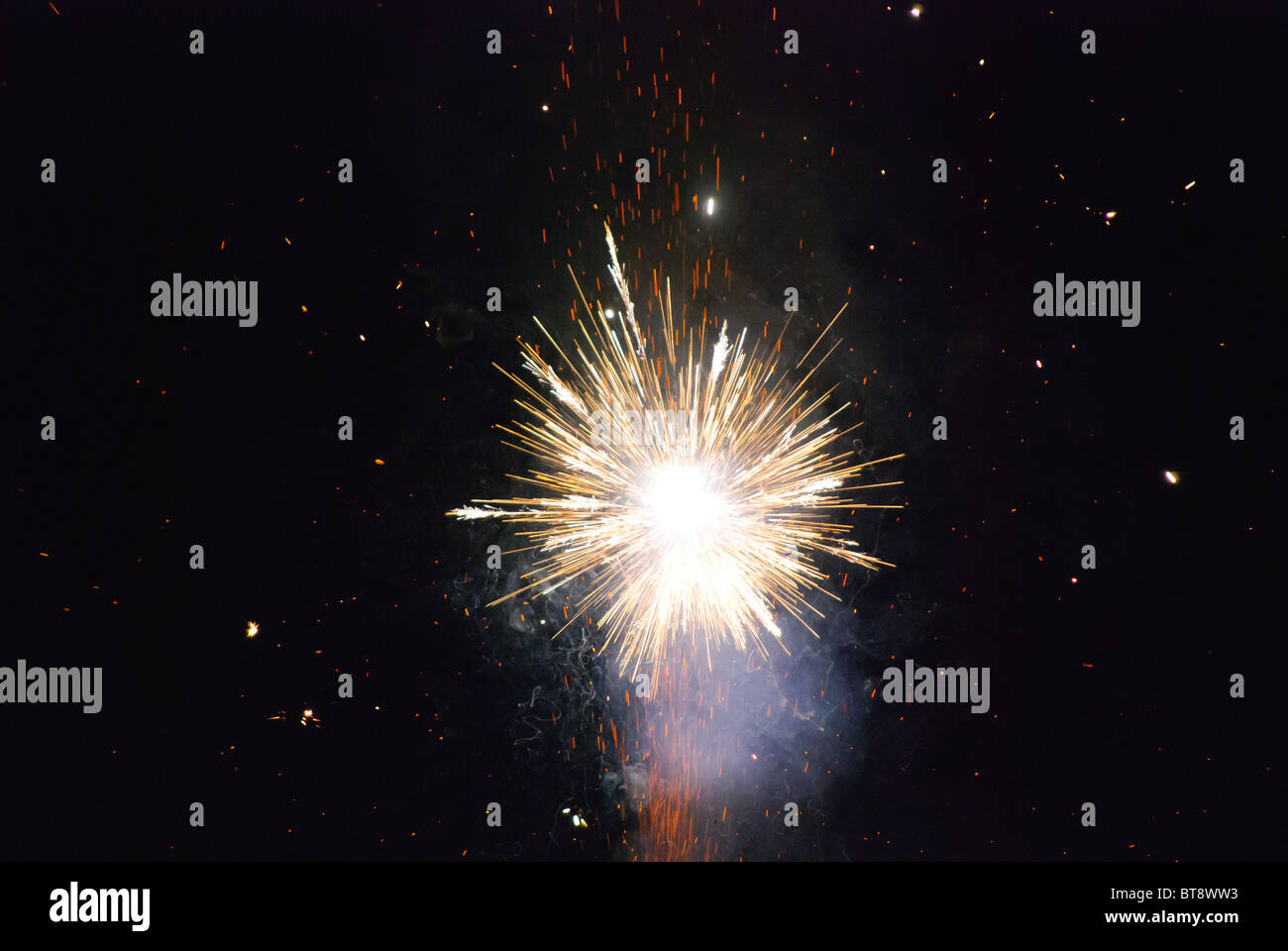 Star artifice burst Banque D'Images