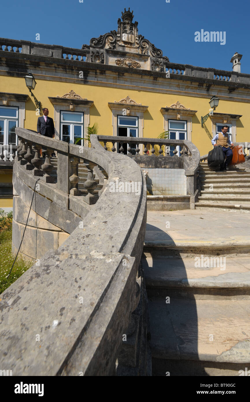 Hotel Quinta das Lágrimas escaliers d'accès à Coimbra, Portugal Banque D'Images