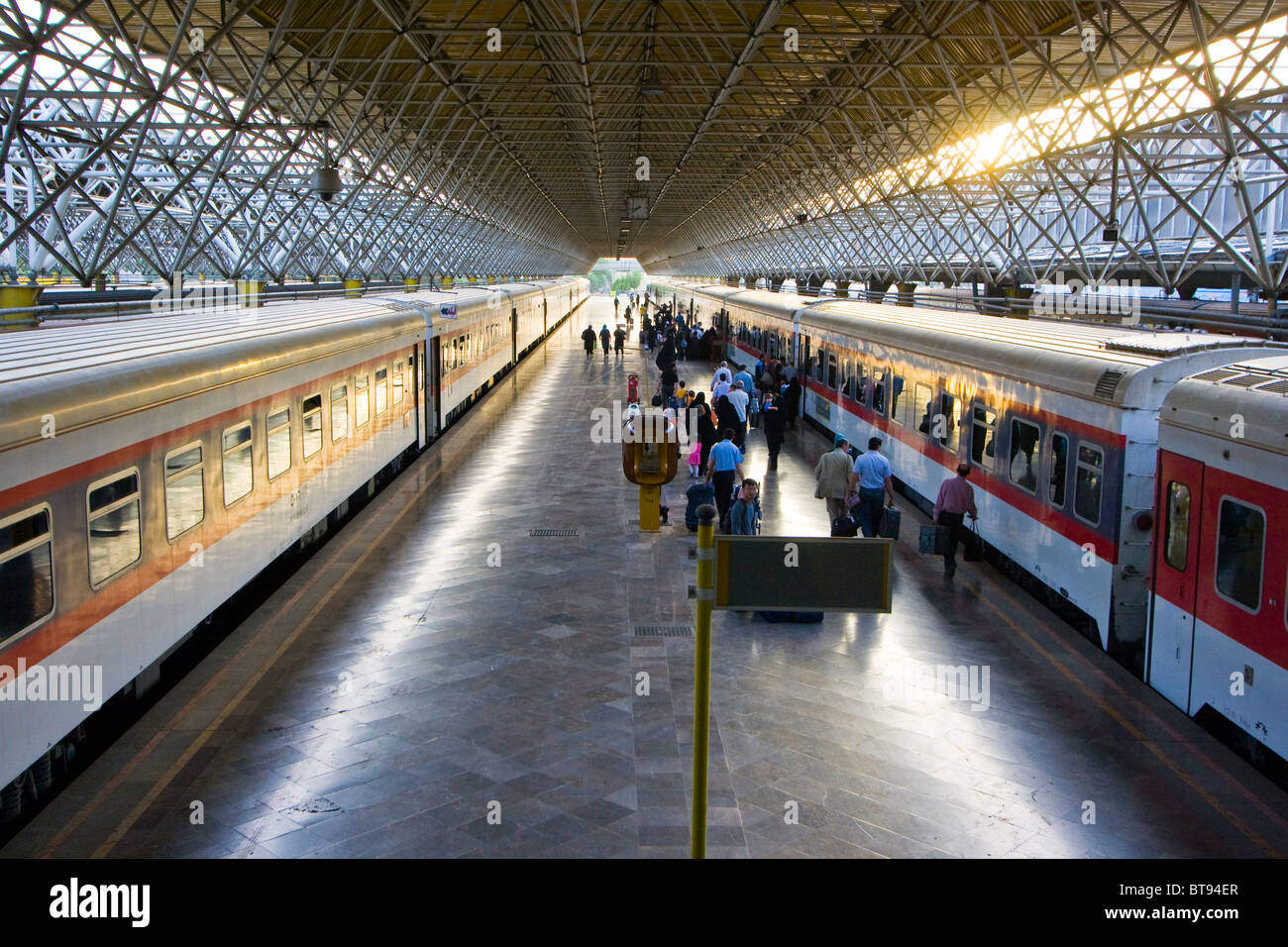 La gare centrale de Téhéran en Iran Iran Banque D'Images