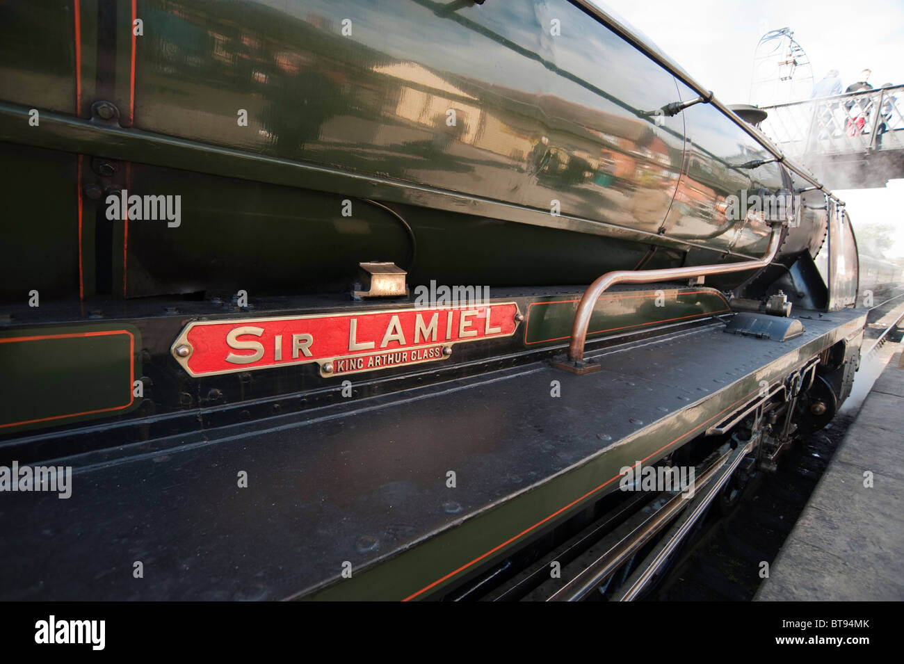 Sir Lamiel, N15 Class Plaque signalétique de la Locomotive à vapeur Banque D'Images