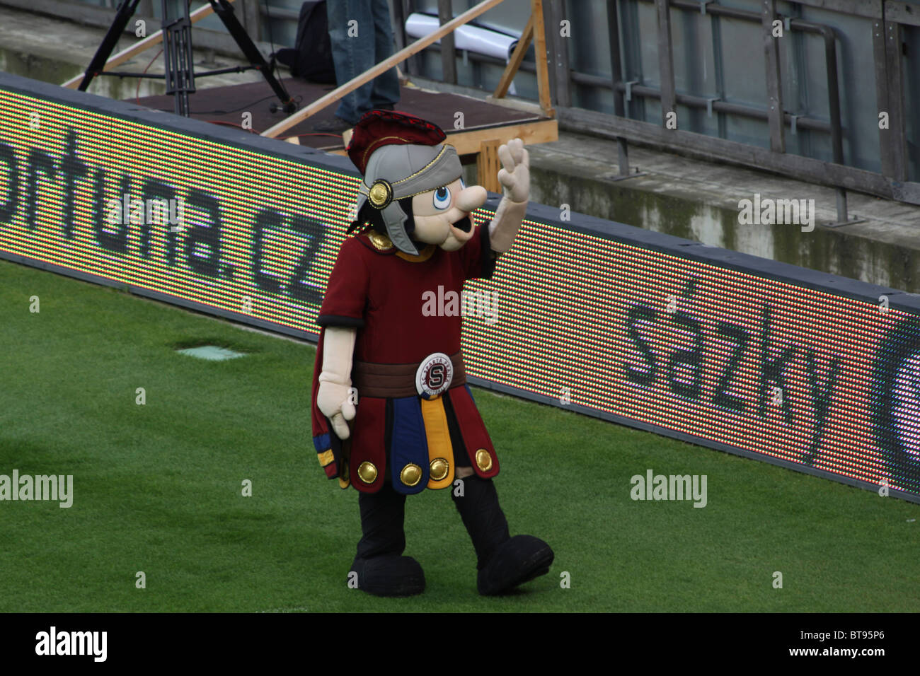 Mascotte pour Sparta Praha Football Club Banque D'Images