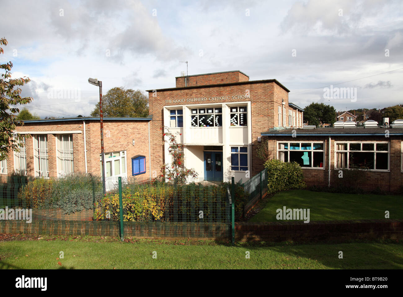 Le Bon Pasteur, l'école catholique Woodthorpe, Nottingham, Angleterre, Royaume-Uni Banque D'Images