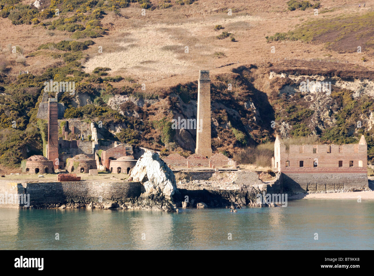 Wen Porth briqueteries, Anglesey, au nord du Pays de Galles Banque D'Images