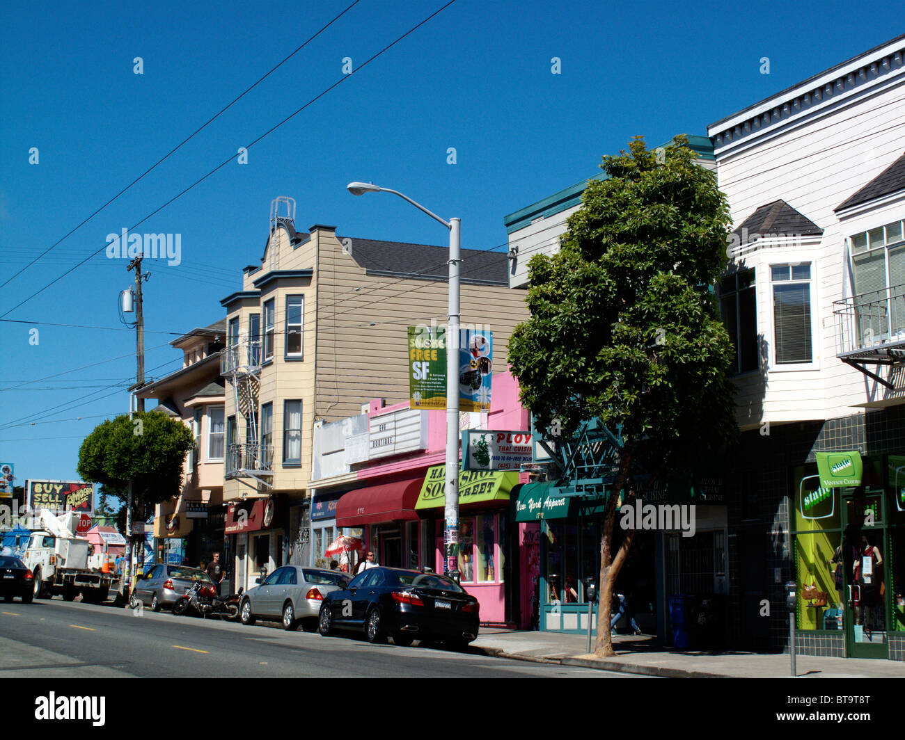 La Haight Ashbury de San Francisco en Californie, États-Unis Banque D'Images