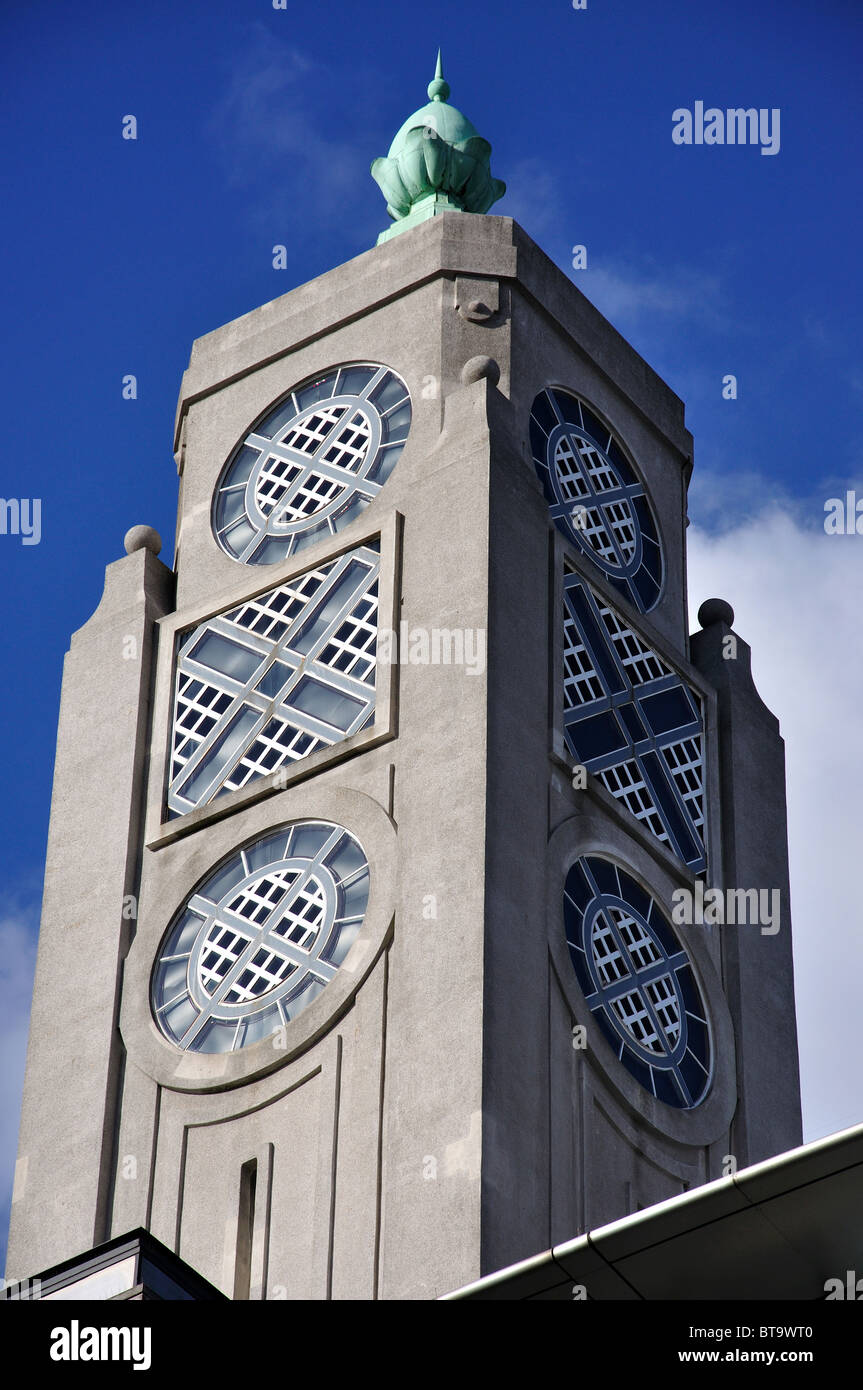 L'Oxo Tower sur la rive sud, le London Borough of Lambeth, Greater London, Angleterre, Royaume-Uni Banque D'Images