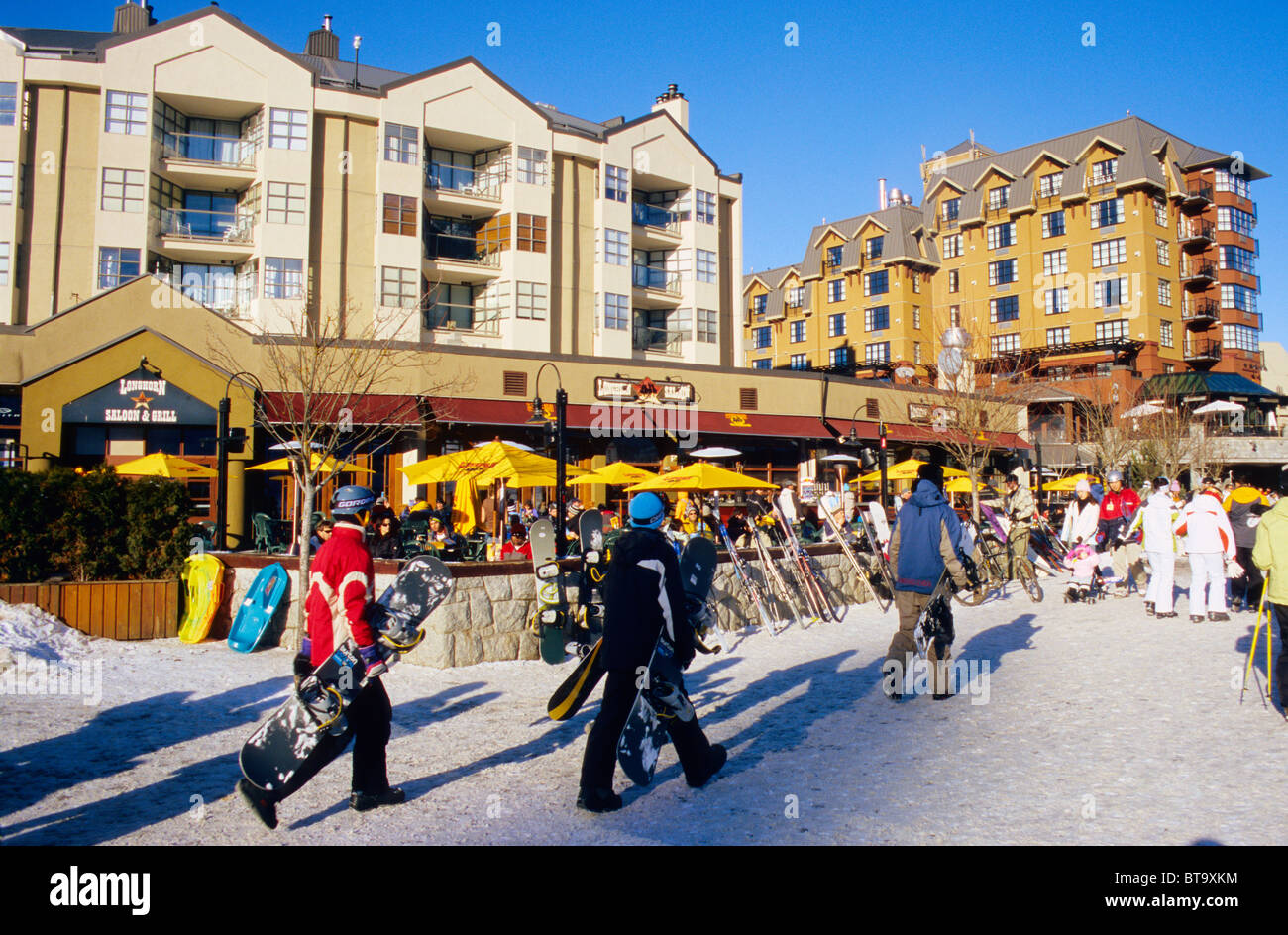 Le Village de Whistler Banque D'Images