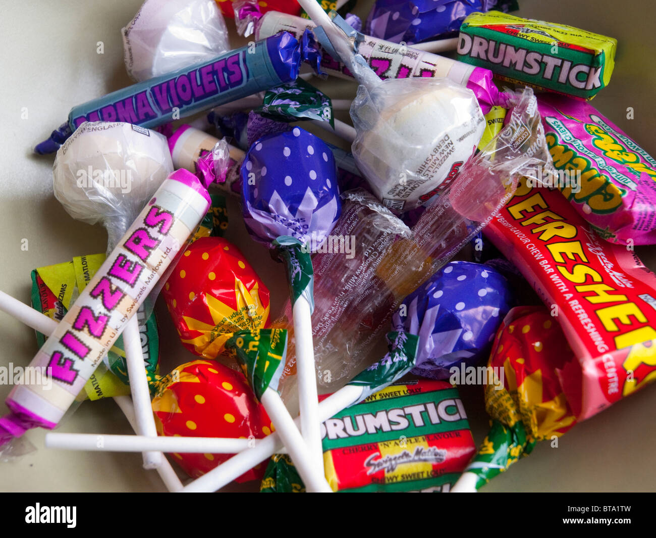 Close up of children's bonbons / candy. Banque D'Images