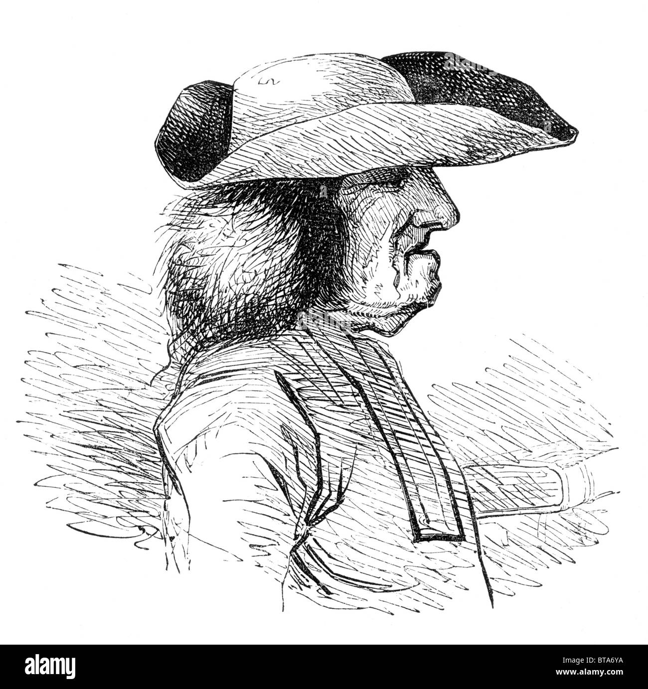 Jacob Butler de Barnwell, Cambridgeshire ; noir et blanc Illustration