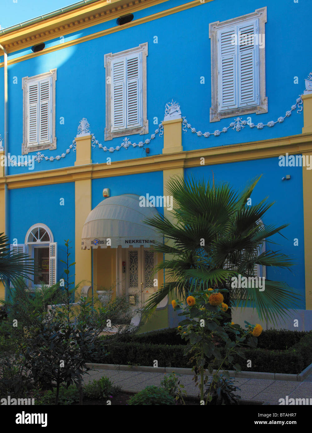 La Croatie, Pula, maison, jardin, architecture, Banque D'Images