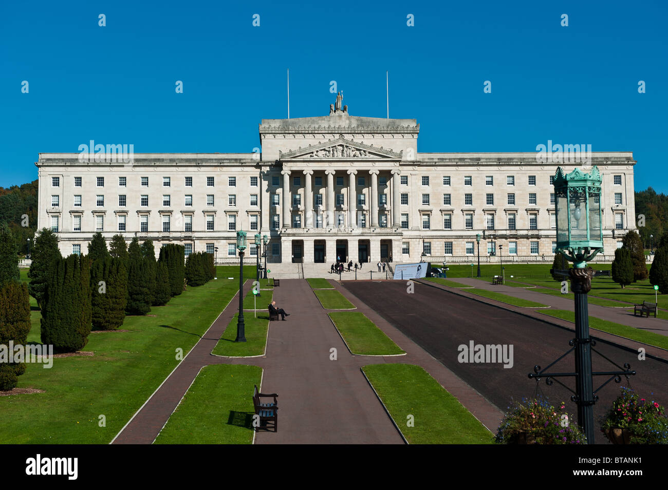 Le bâtiment du parlement de l'Irlande du Nord Belfast , à Stormont Banque D'Images