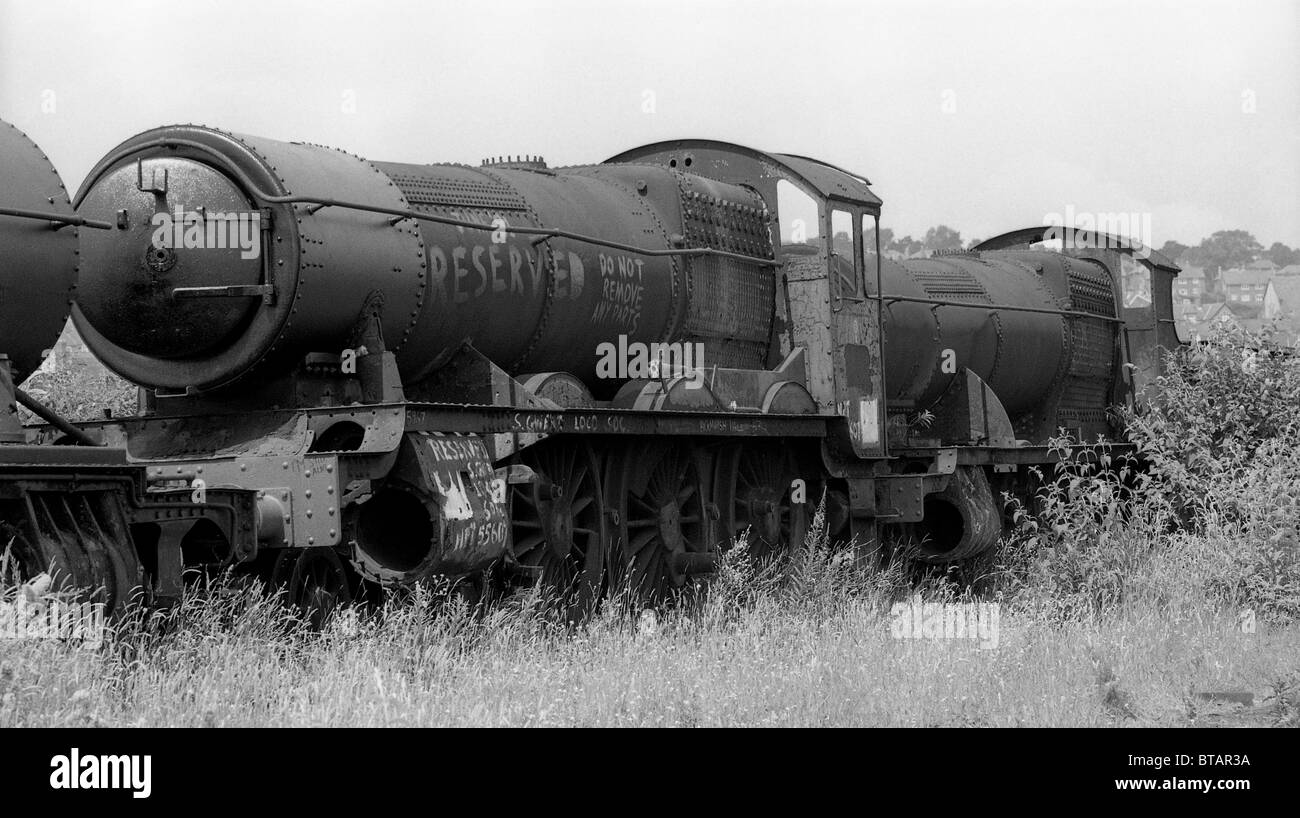 Chantier de locomotives à vapeur britanniques à Woodhams Yard à Barry Sud-Galles juillet 1981 Grande-Bretagne images des années 1980 PAR DAVID BAGNALL Banque D'Images