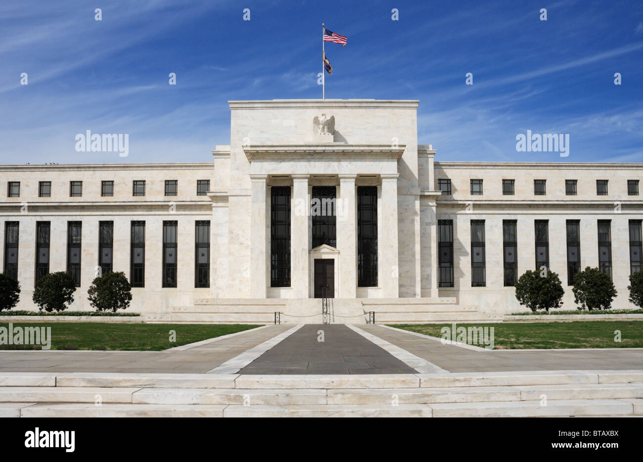 Le quartier général de la Réserve fédérale des Etats-Unis, Washington, DC. Banque D'Images