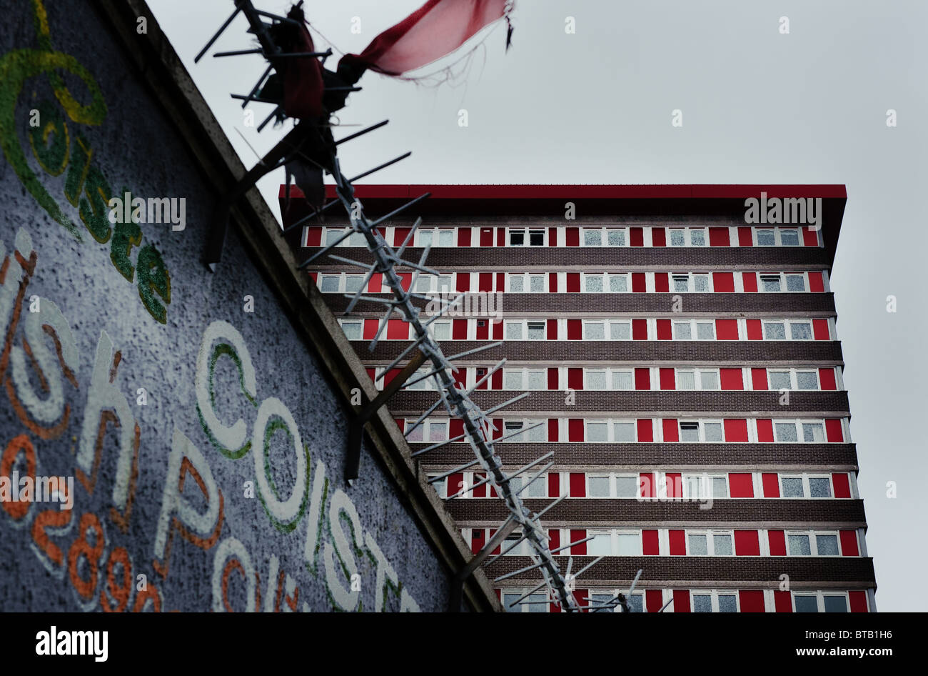 Divis Flats , Divis Street , Falls Road , Belfast Banque D'Images