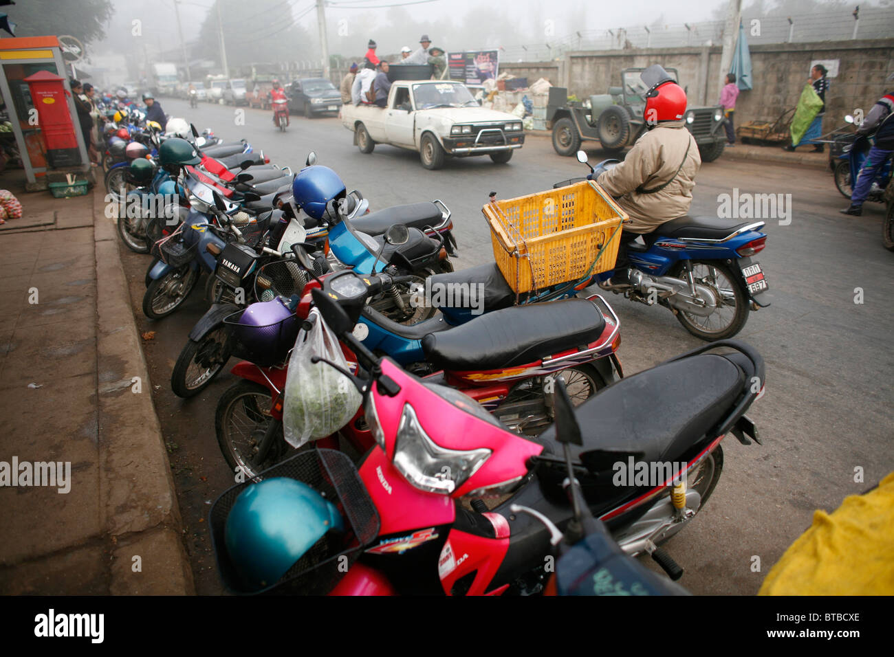Les motos en Thailande Banque D'Images