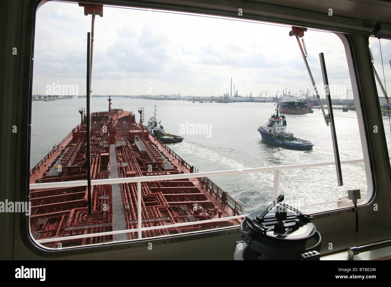 Tanker transportant du pétrole Banque D'Images