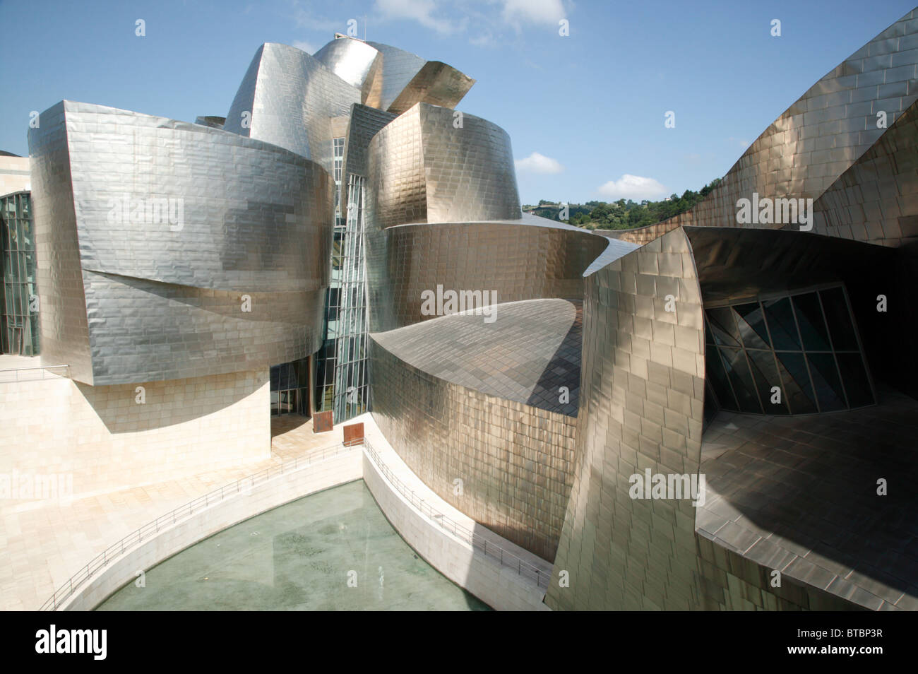 Détails de l'architecture du Musée Guggenheim, Bilbao, Espagne Banque D'Images
