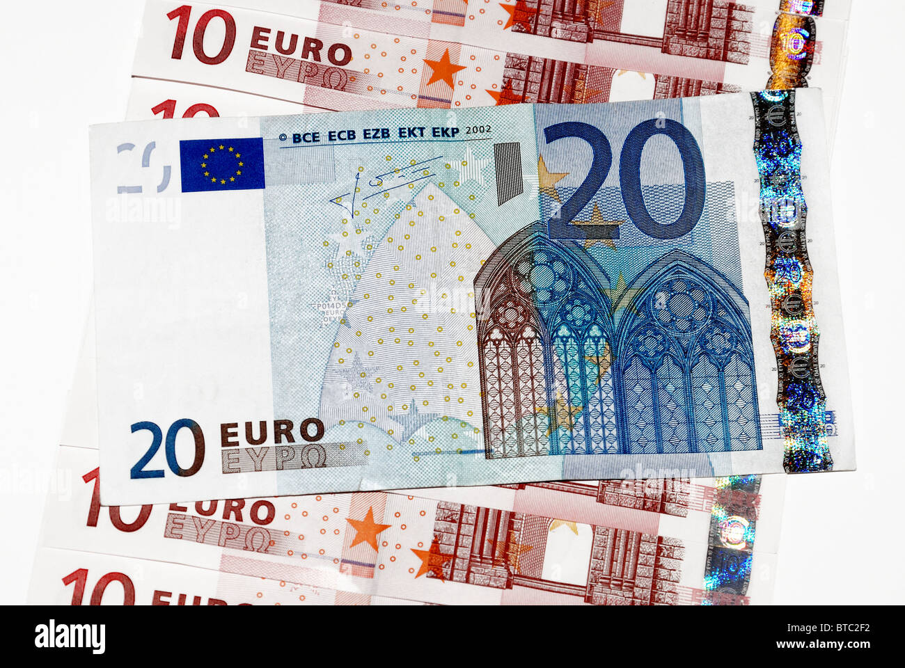 Monnaie Euro bank notes Banque D'Images