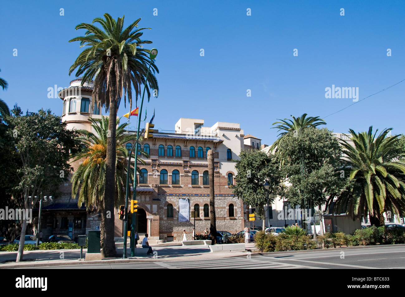 La ville de Malaga Centre Ville Historique Espagnol Espagne Banque D'Images