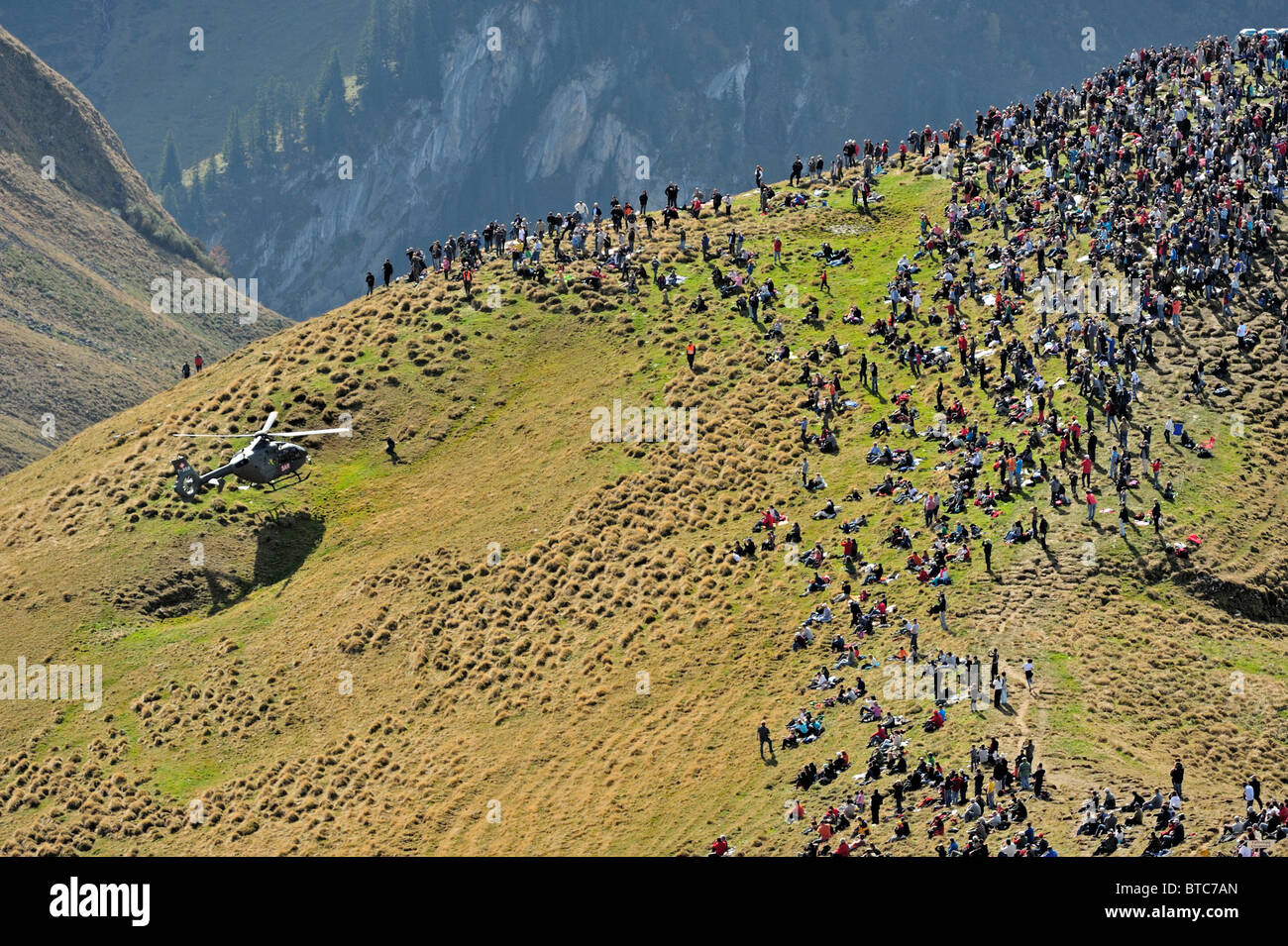 Les Forces aériennes suisses Axalp et Exercice Air Show Banque D'Images