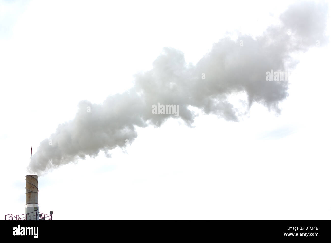 Fumée isolés, les problèmes de l'écologie Banque D'Images