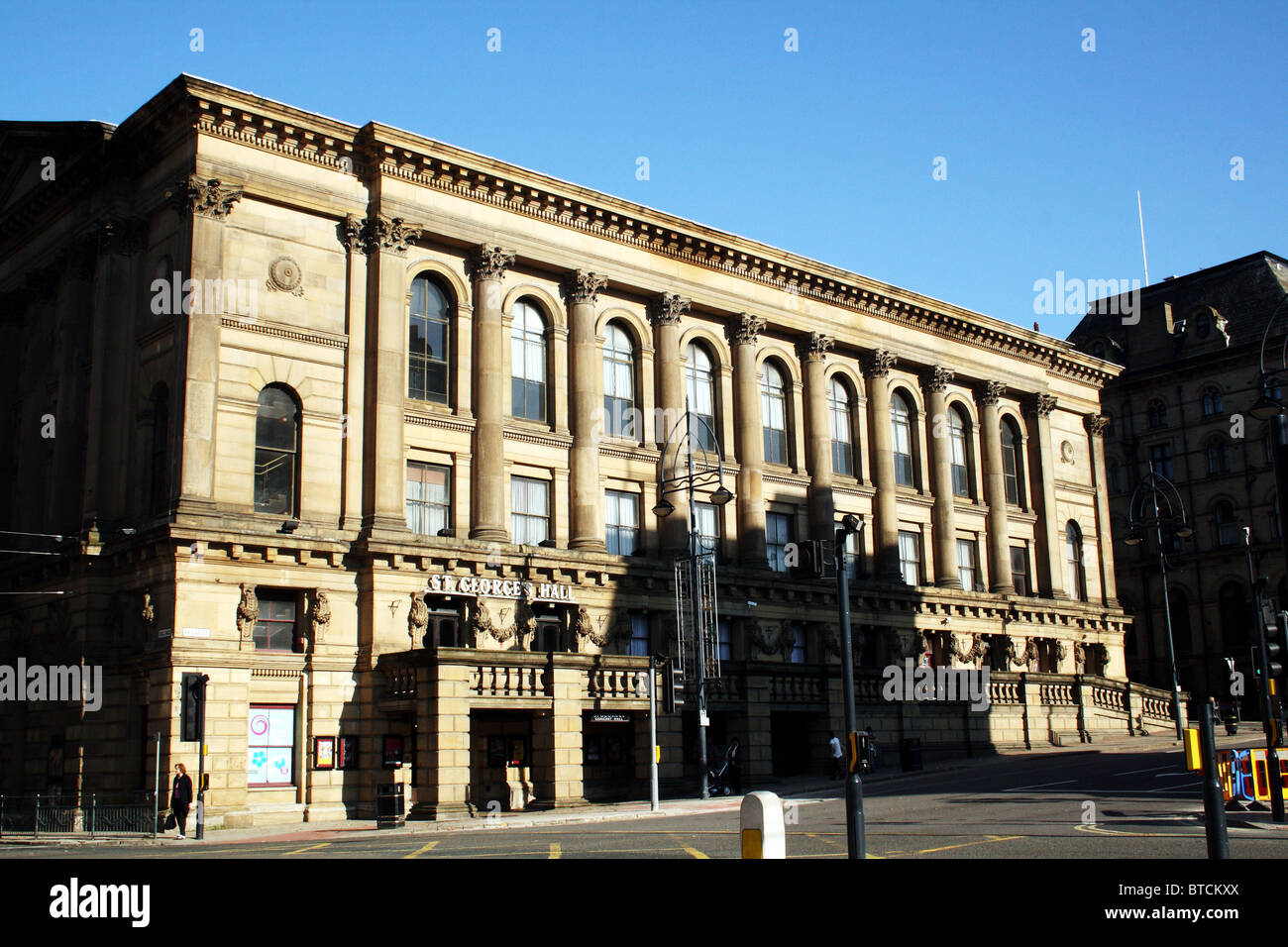 St Georges Hall Bradford Yorkshire les spectacles pour la ville grade II* énumérés bâtiment victorien construit Henry Francis Lockwood Banque D'Images