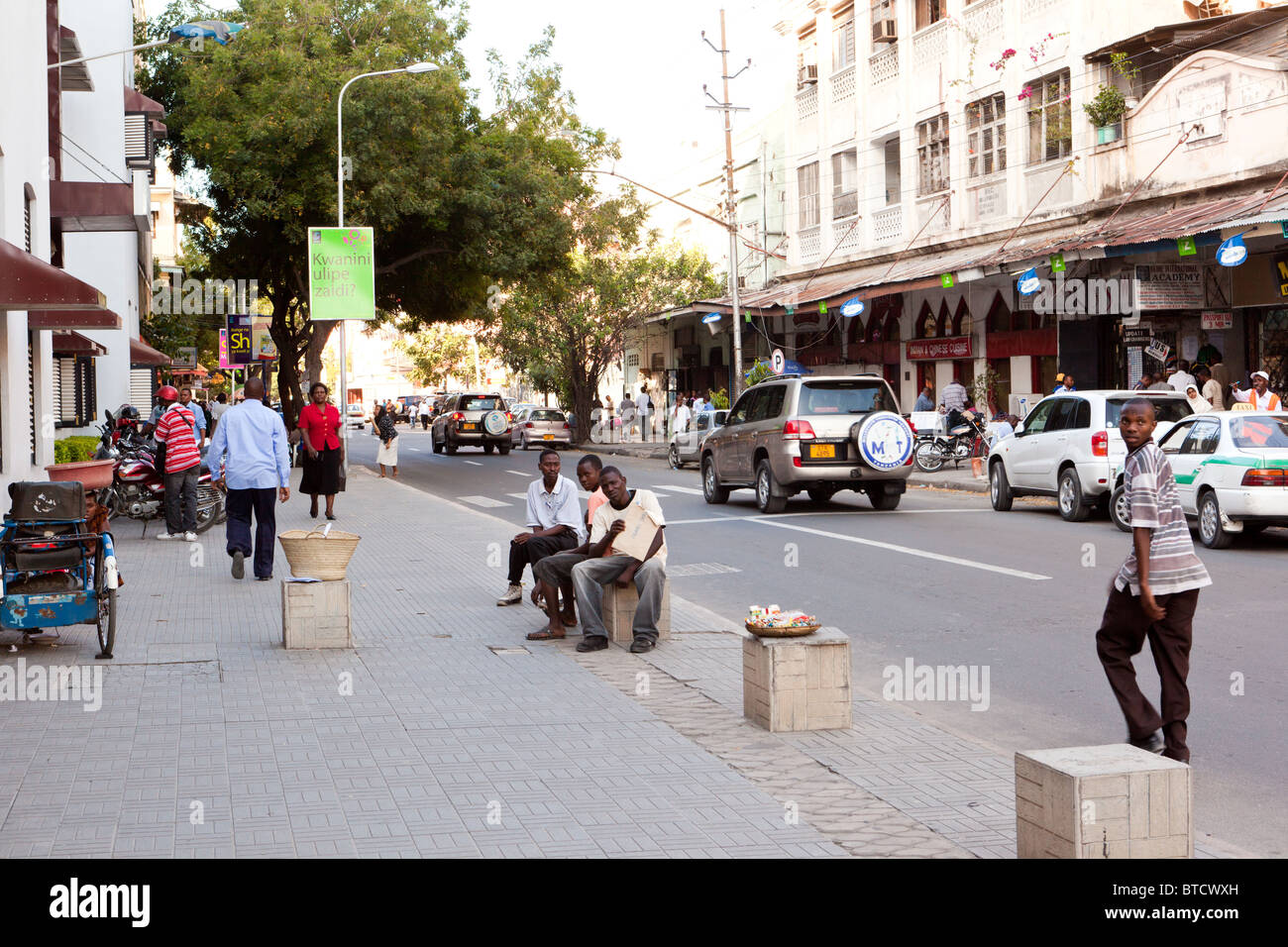 Scène de rue à Dar es Salaam en Tanzanie Banque D'Images