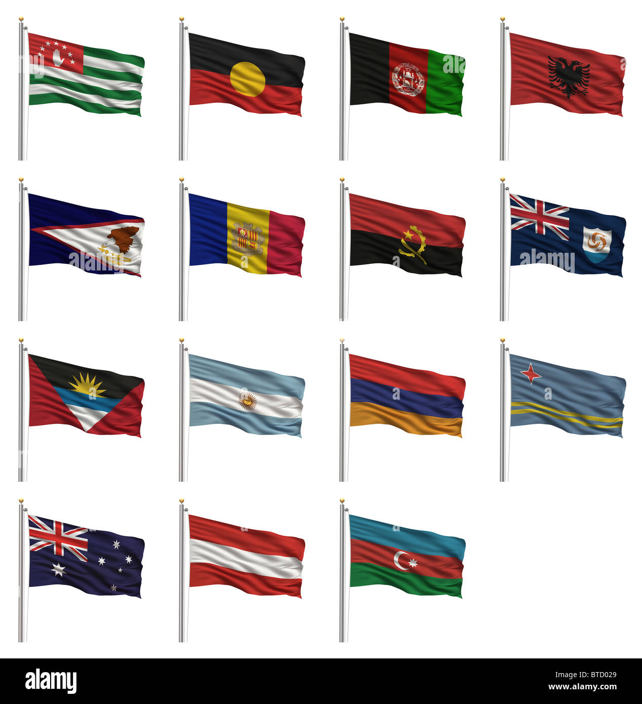 Pays Commencant Par La Lettre L Les drapeaux commençant par la lettre A Photo Stock - Alamy