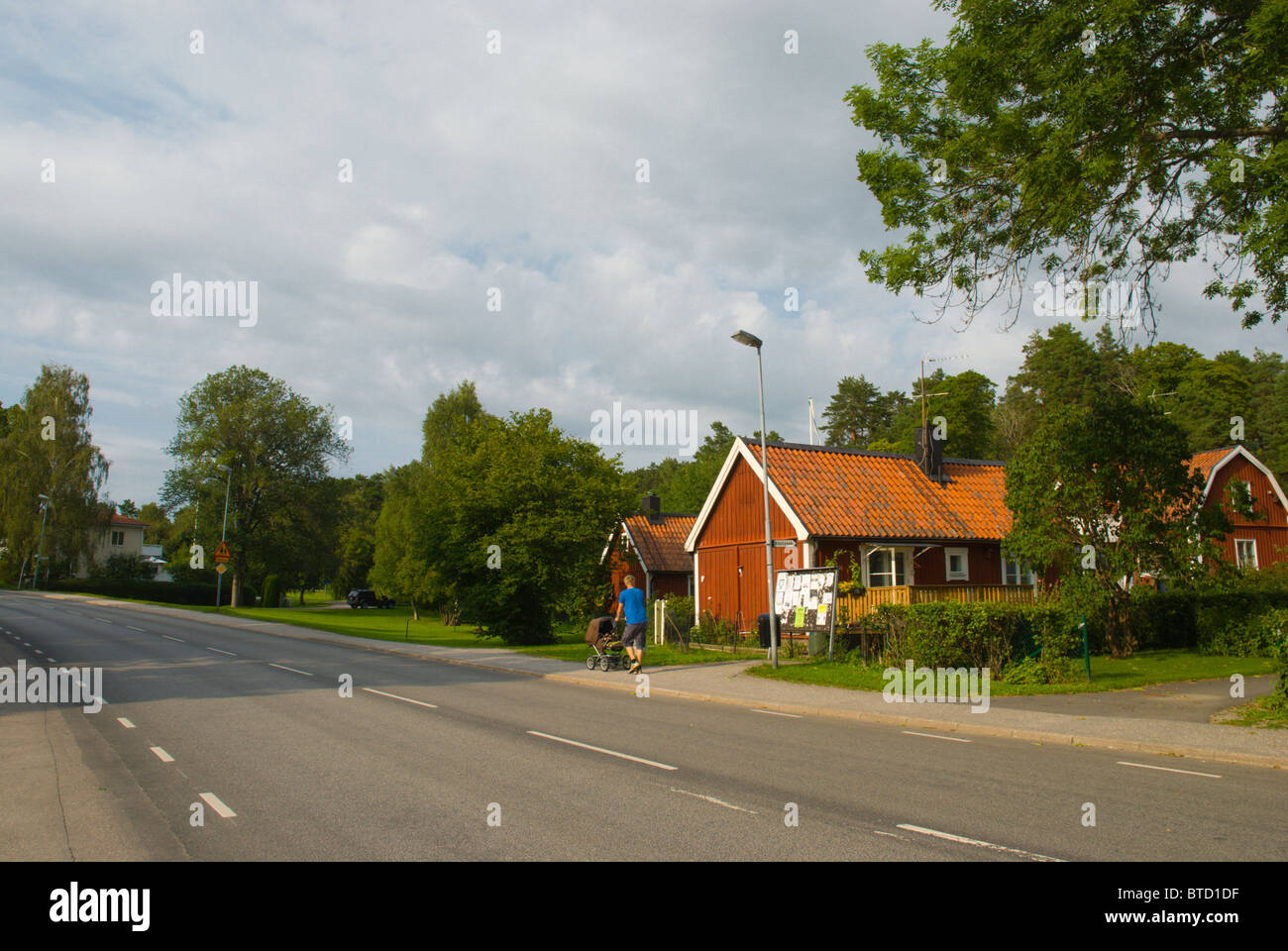 La plus ancienne ville de Sigtuna en Suède dans une plus grande région de Stockholm Banque D'Images