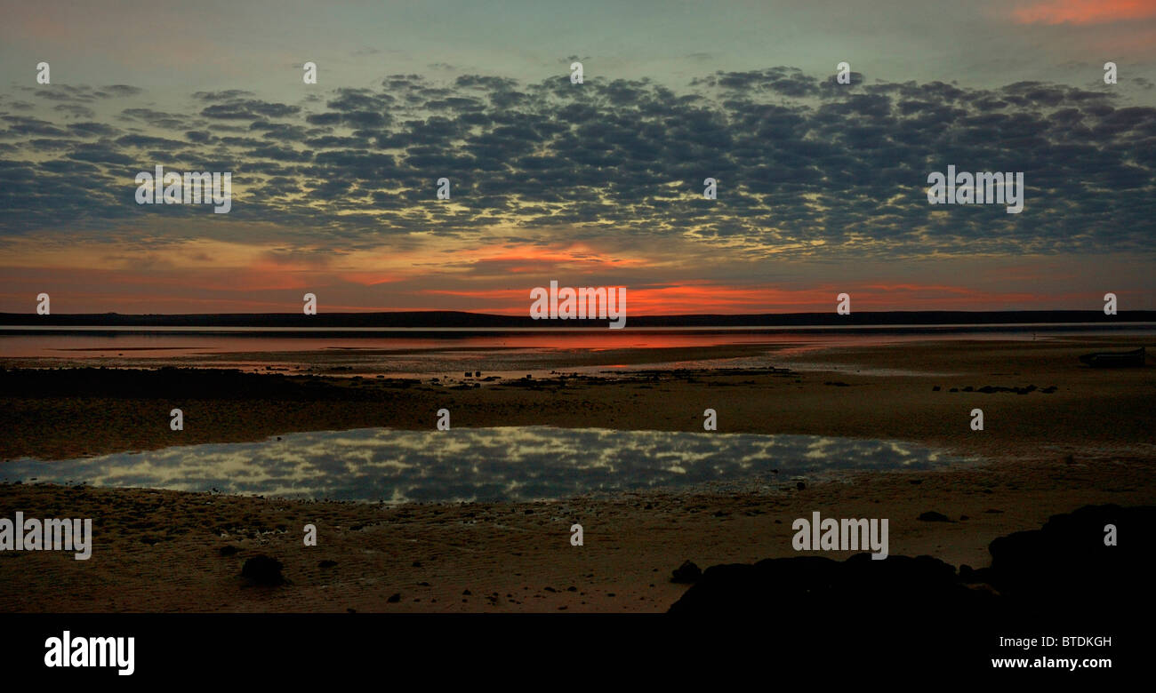 Lever du soleil à Churchaven Lagoon Banque D'Images