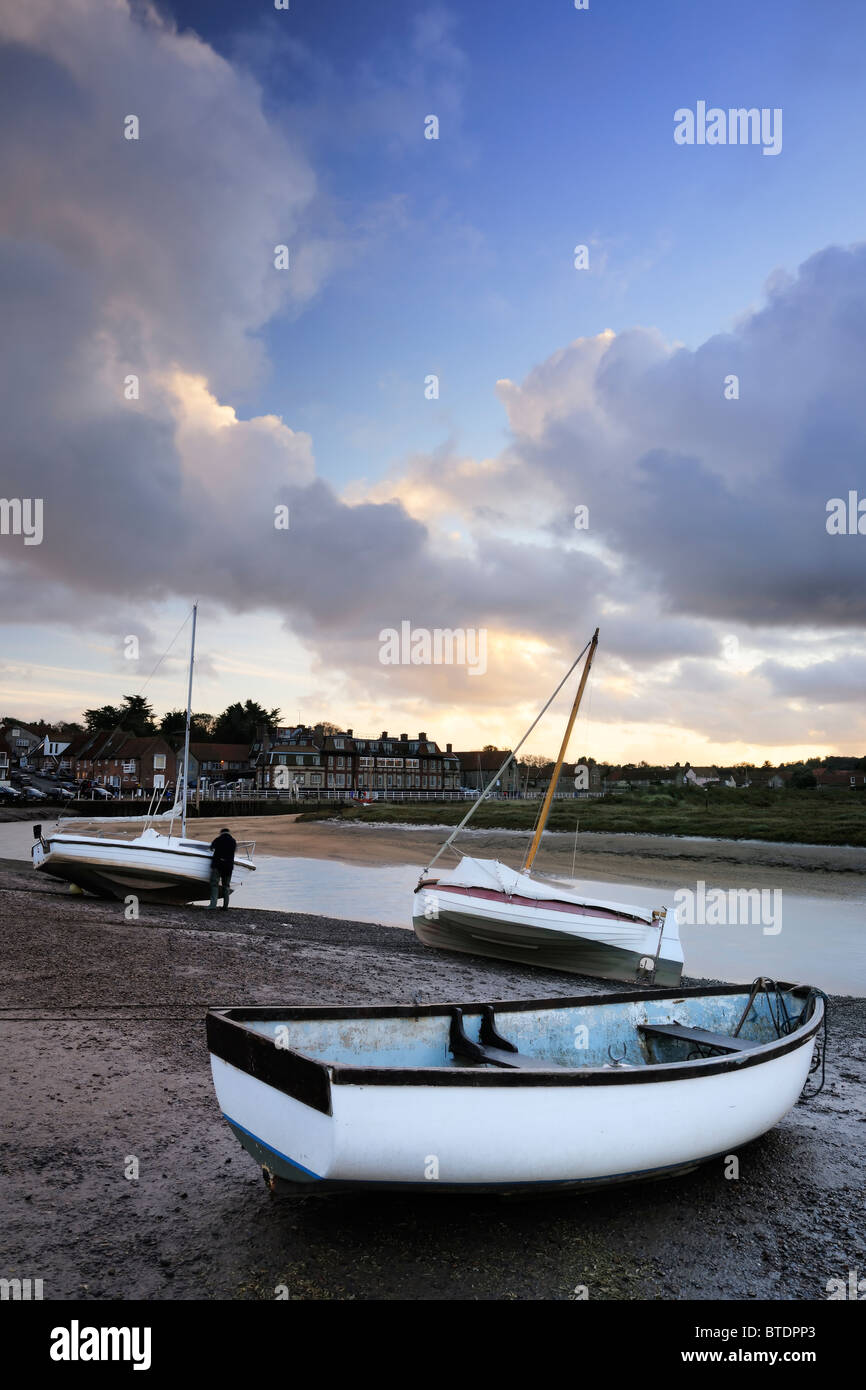 Blakeney Coucher du Soleil - Norfolk, Angleterre Banque D'Images