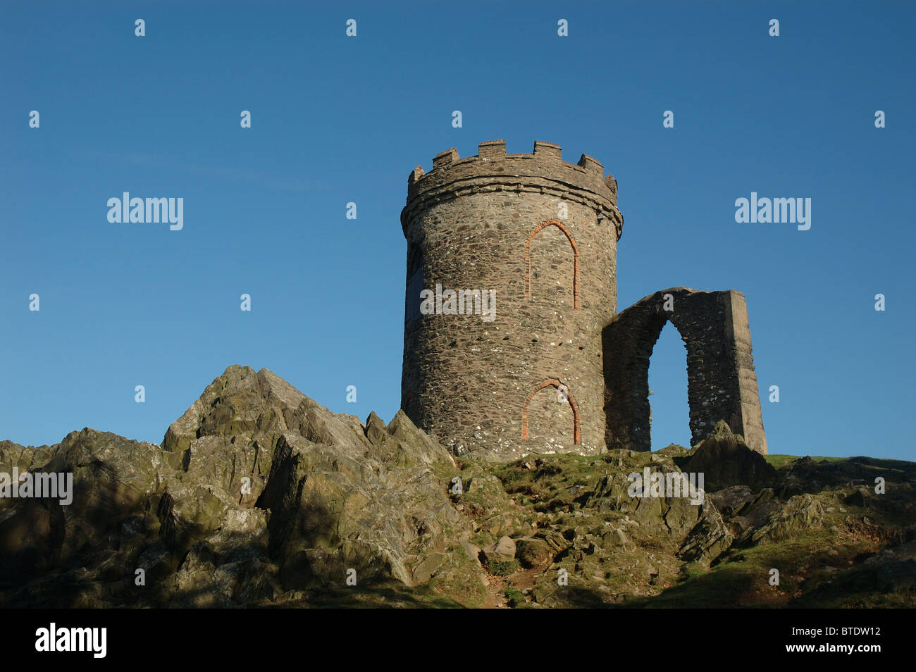 Le vieux John Tower, Bradgate Park, Leicestershire, England, UK Banque D'Images