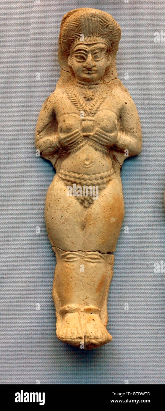5230. La fécondité en céramique, figurines, ÉLAMITE 1500-1000 avant J.-C., susa, S/W L'IRAN Banque D'Images