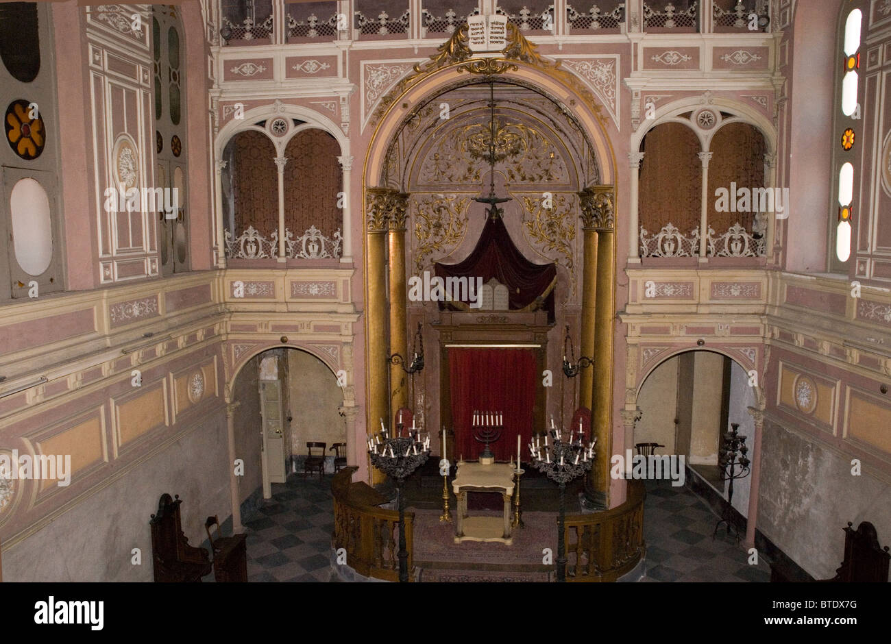 5435. La Synagogue d'Alexandrie, Piémont, Italie du Nord construit en 1870 Banque D'Images