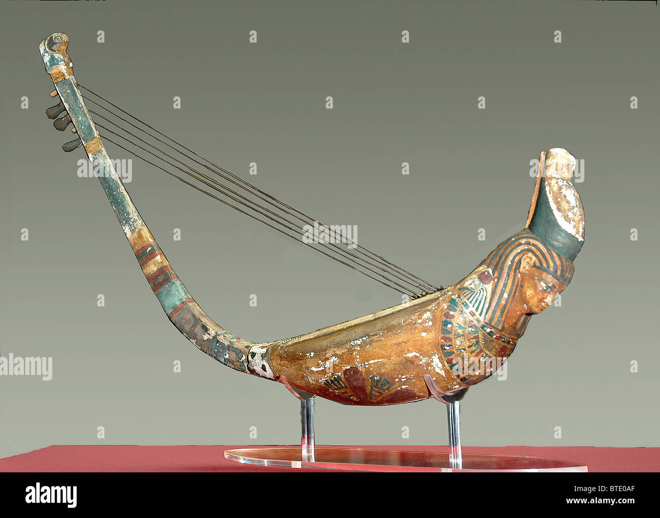 5227. Harpe, Thèbes, EGYPTE, C. 15. C. C.-B.). Banque D'Images
