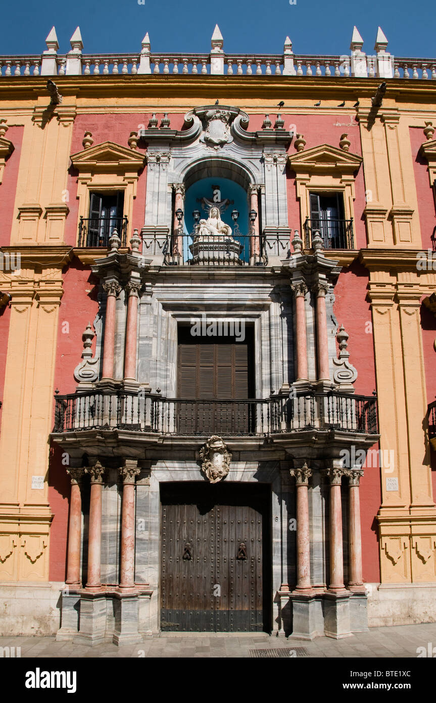La ville de Malaga Centre Ville Historique Espagnol Espagne Banque D'Images