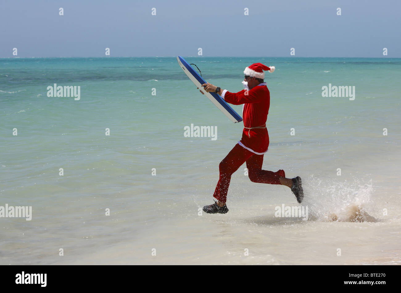 Santa's holiday, Exmouth, Australie Banque D'Images