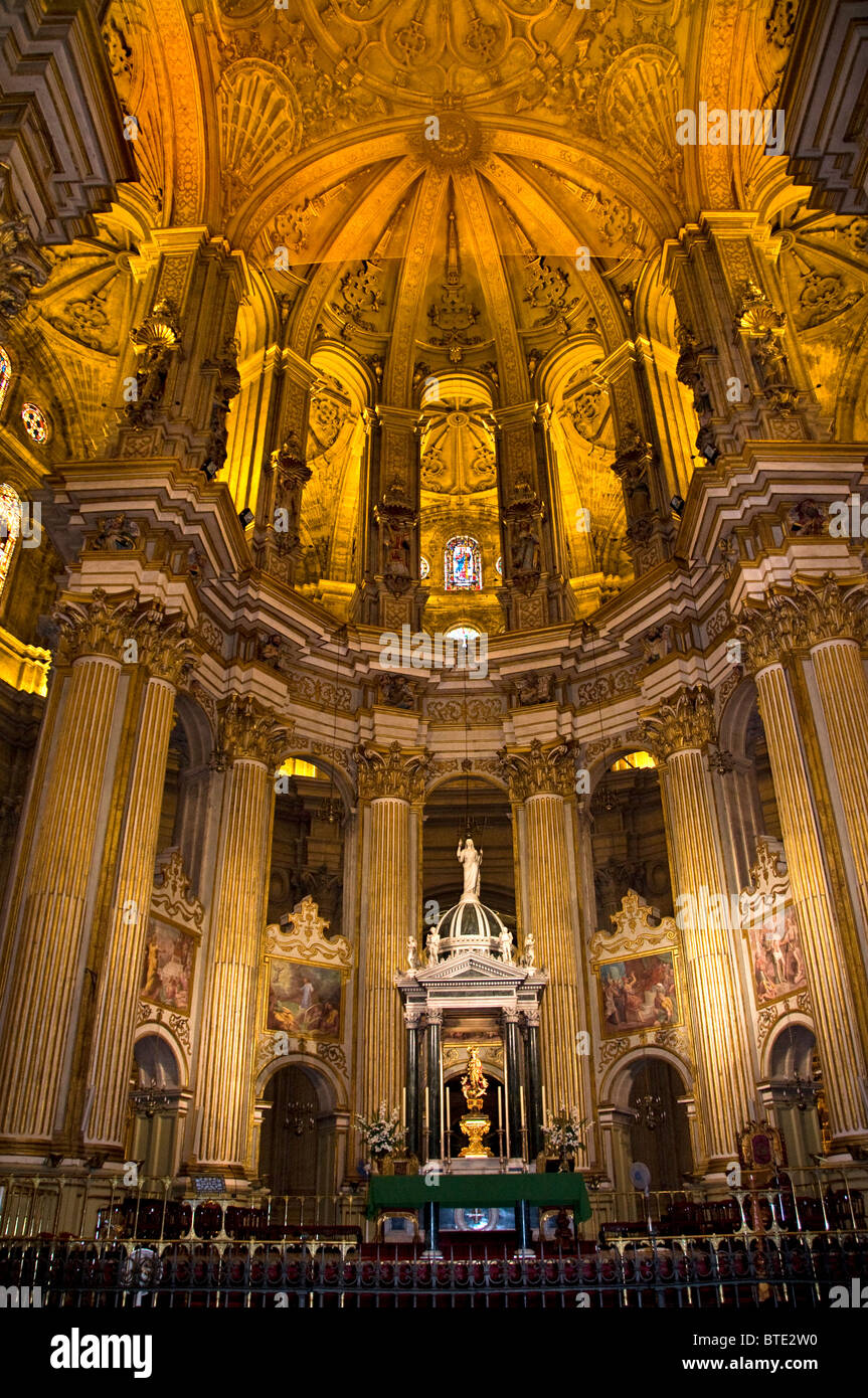 La cathédrale de Malaga espagne andalousie de l'Incartion Cathédrale de l'Incartion Banque D'Images