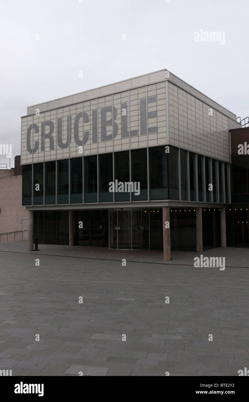 The Crucible Theatre, Sheffield, South Yorkshire, Angleterre Banque D'Images