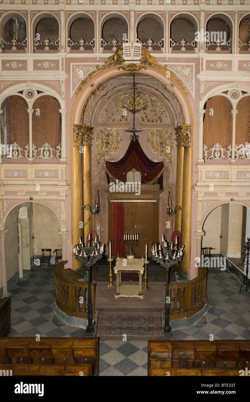 5435. La Synagogue d'Alexandrie, Piémont, Italie du Nord construit en 1870 Banque D'Images