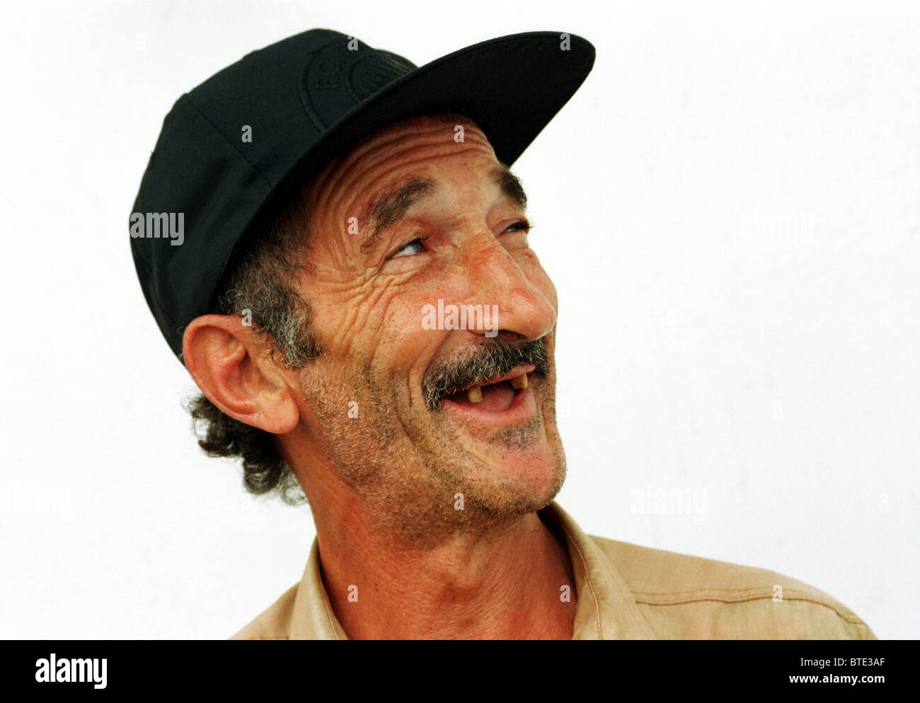 Un portrait d'un vieil homme, Anvers, Belgique Banque D'Images