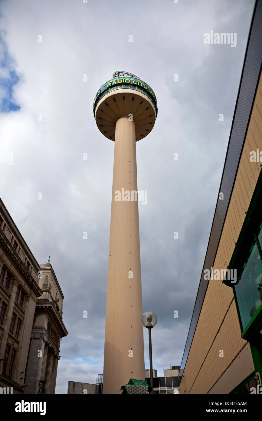 Le mât de Radio City dans le centre-ville de Liverpool Lancashire England UK Banque D'Images