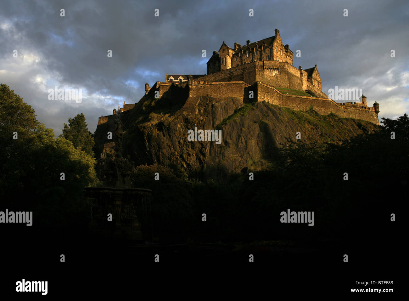 Le Château d'Edinburgh, Édimbourg, Écosse Banque D'Images