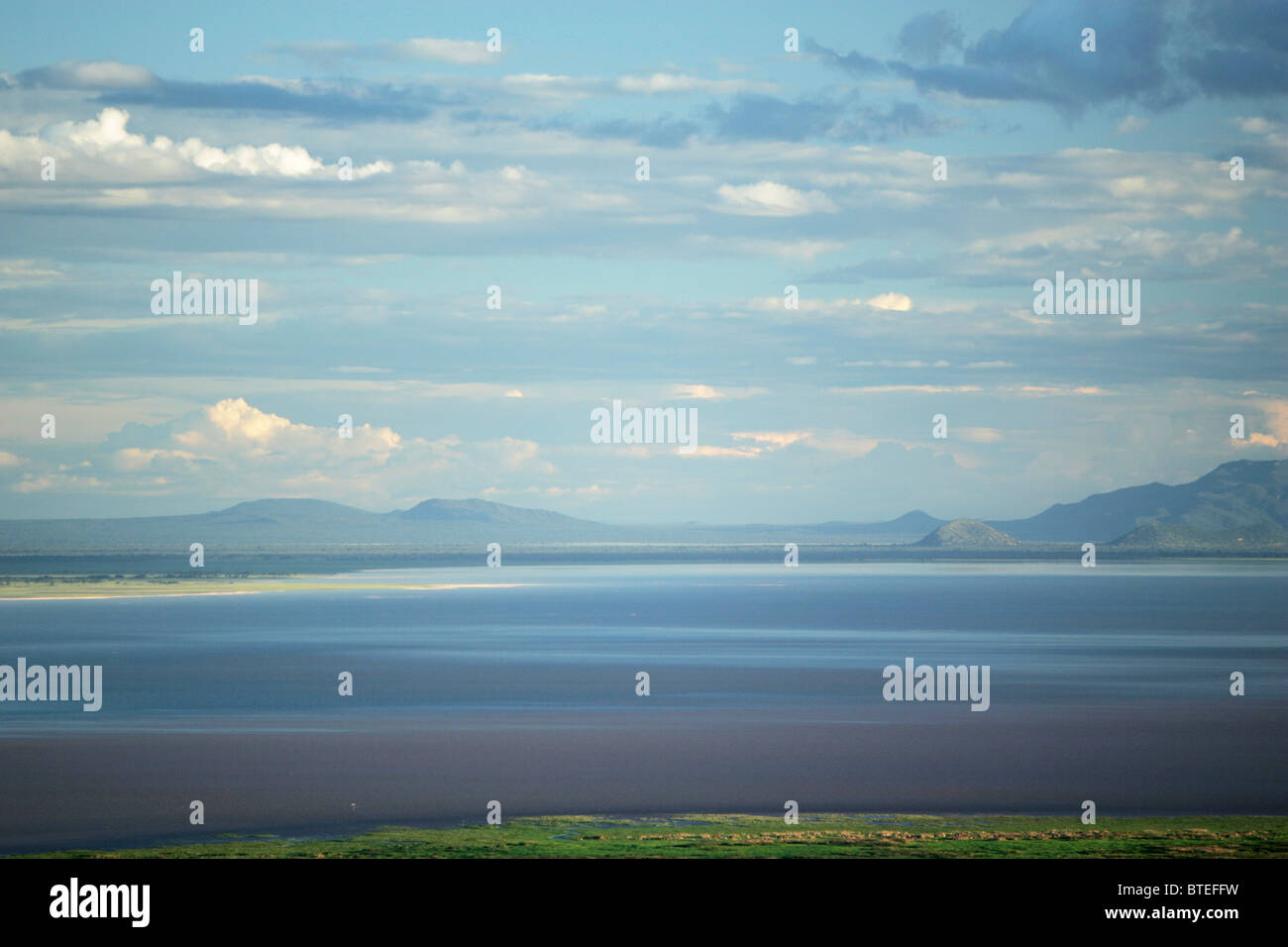 Paysage du lac Manyara Banque D'Images