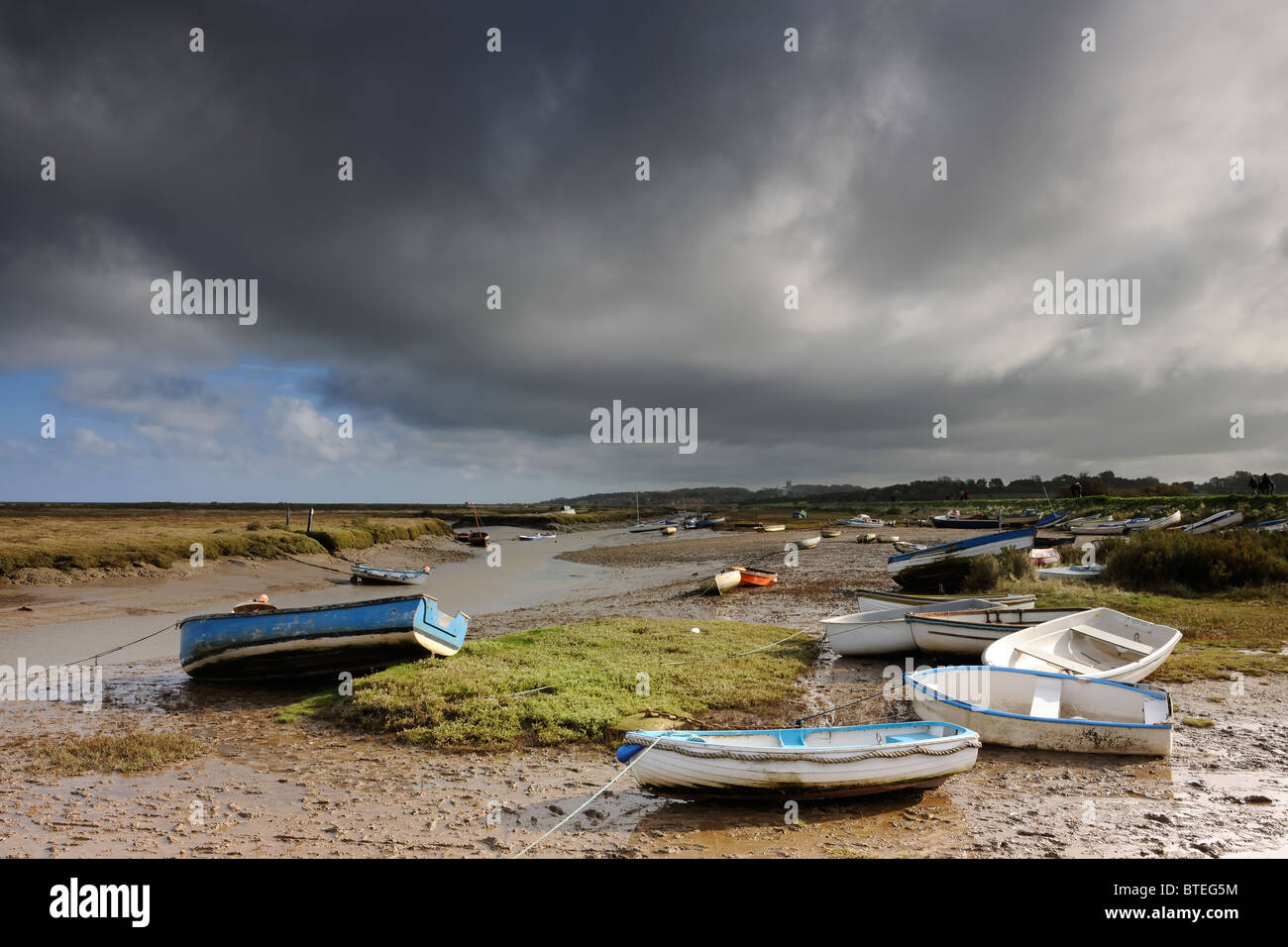 Morston Quay - Norfolk, Angleterre Banque D'Images